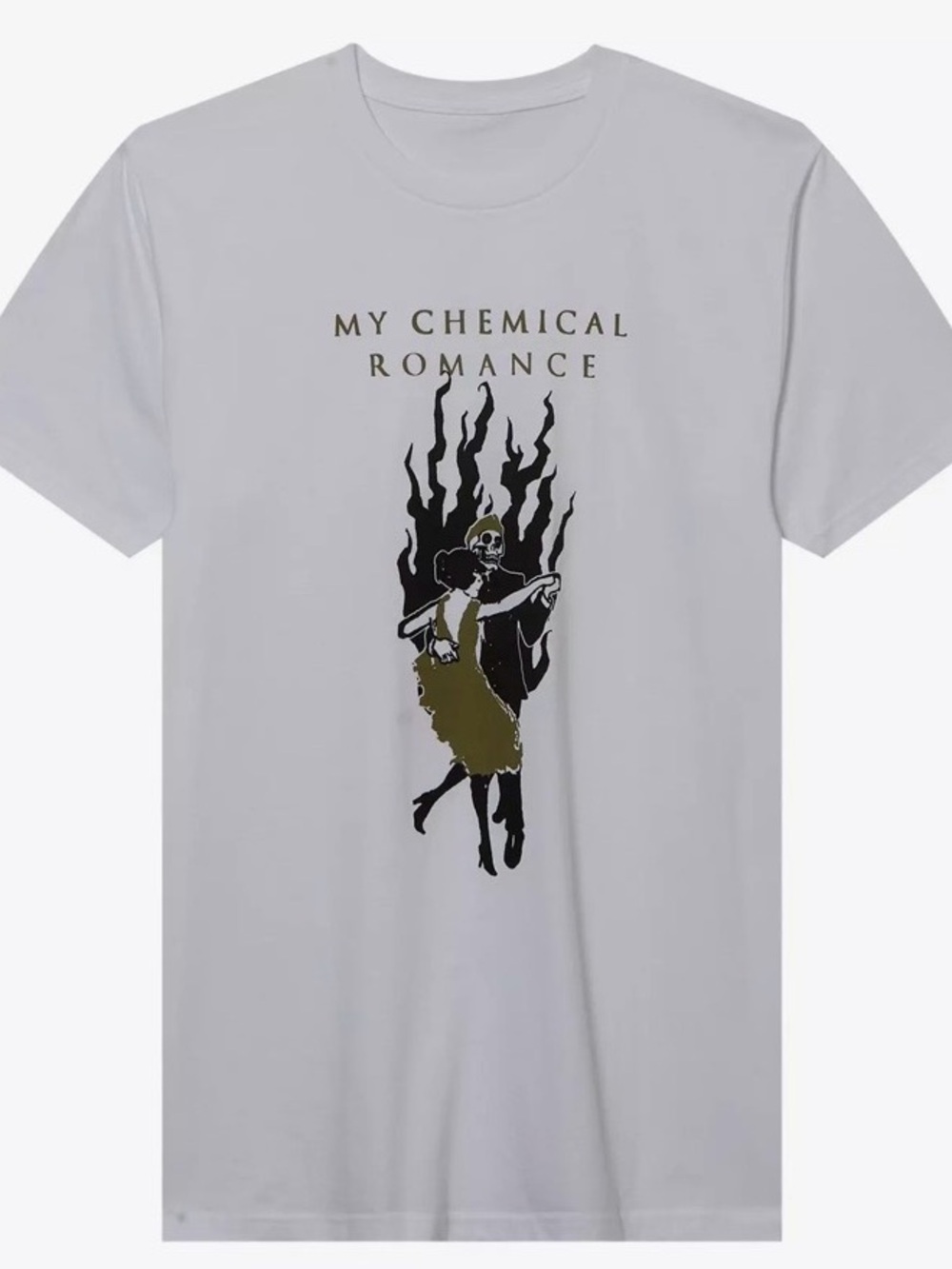 *NWT My Chemical Romance Fire Dance Graphic Tee - White - Picture 1 of 5